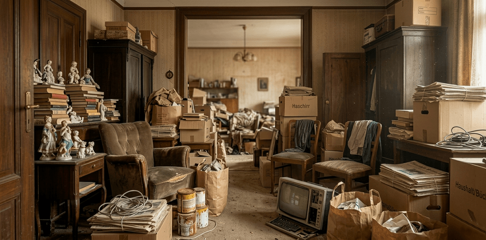 Professionelle Entrümpelung und Haushaltsauflösung. Wir schaffen Platz in Wohnungen, Häusern und Kellern.